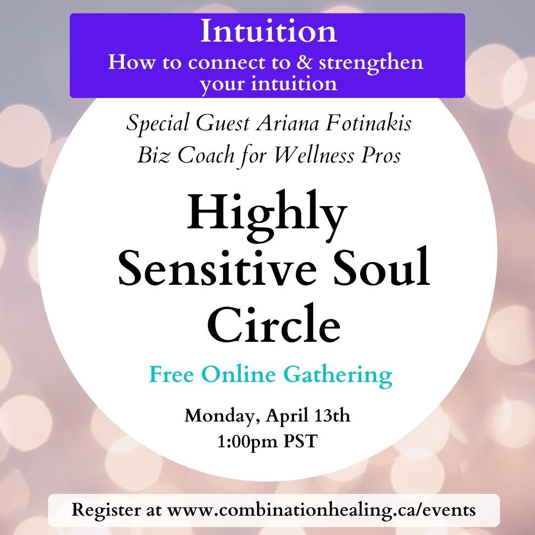 event poster for Highly Sensitive Soul Circle
